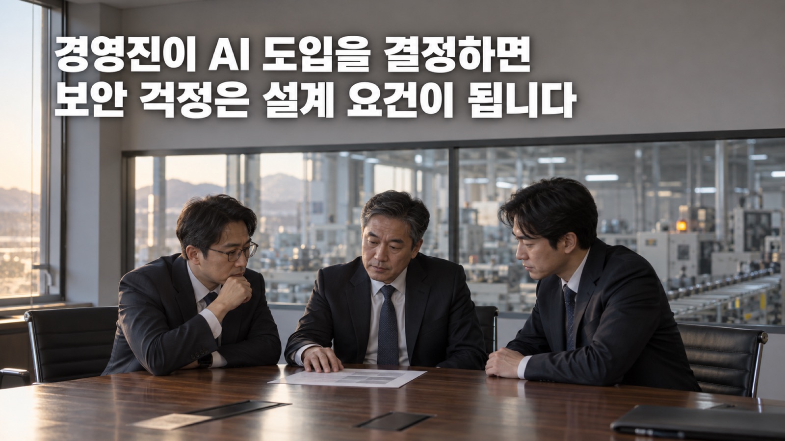 경영진이 AI 도입을 결정하면 보안 걱정은 설계 요건이 됩니다