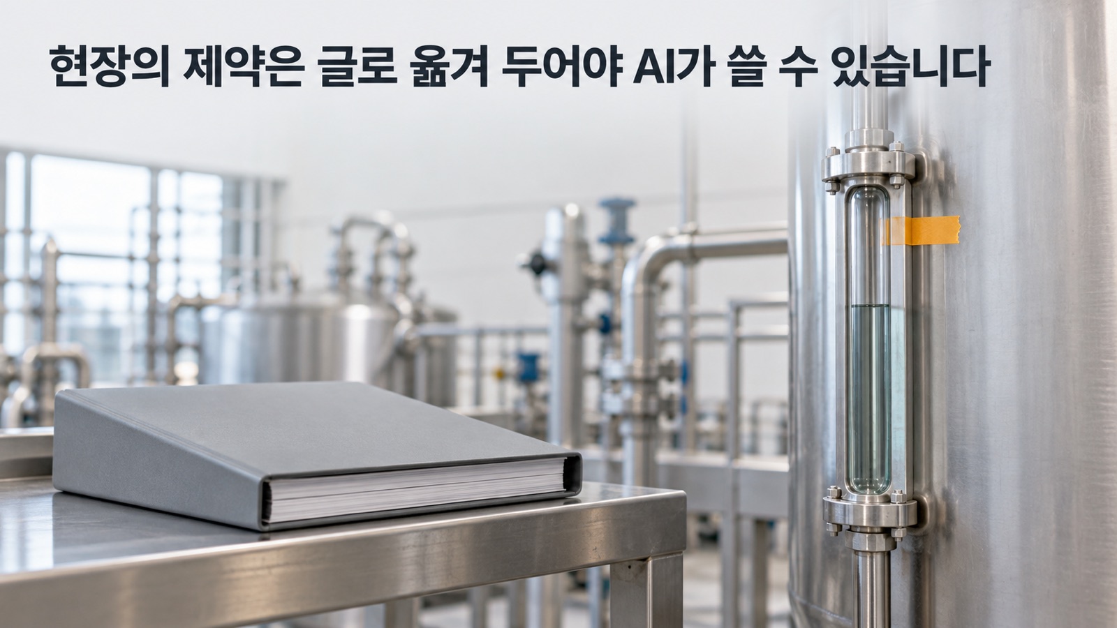 현장의 제약은 글로 옮겨 두어야 AI가 쓸 수 있습니다
