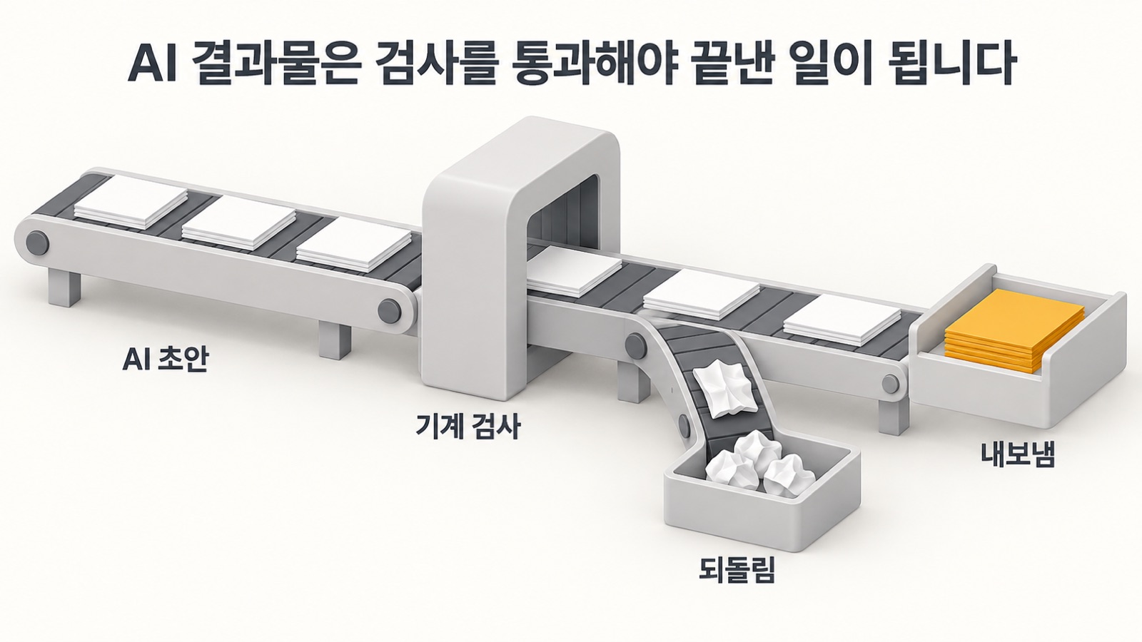 AI 결과물은 검사를 통과해야 끝낸 일이 됩니다