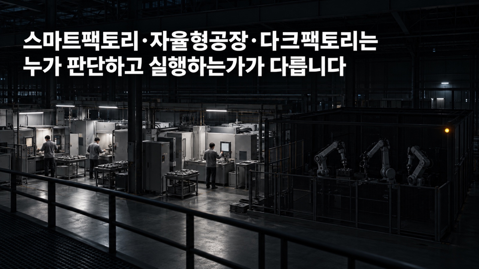 스마트팩토리·자율형공장·다크팩토리 차이, 공장은 어디까지 와 있고 국내 실증은 어디까지 왔나