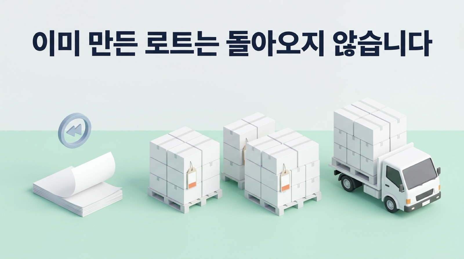 기준을 이전 개정본으로 되돌려도 새 기준으로 이미 만든 로트는 돌아오지 않습니다